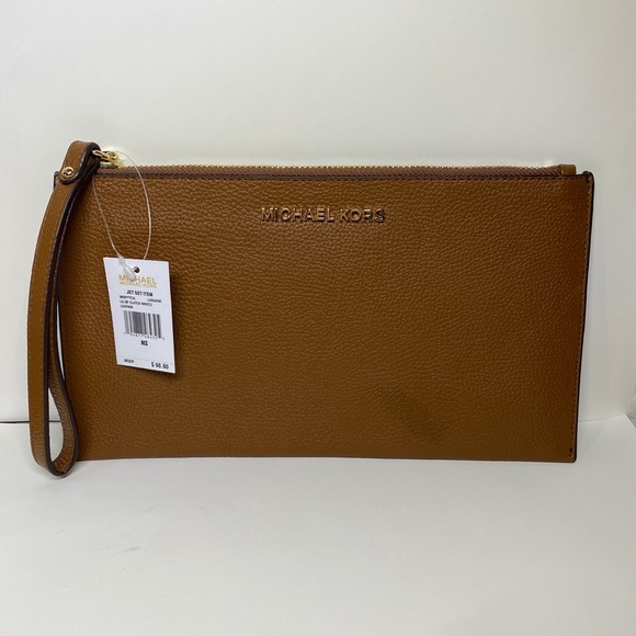 michael kors large zip clutch
